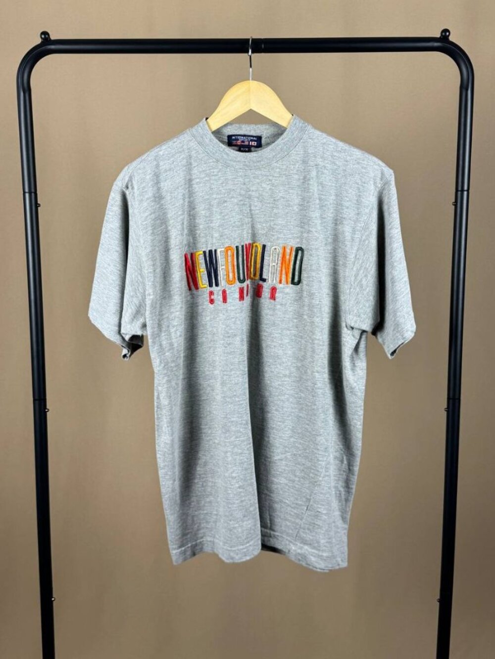 Vintage Newfoundland Canada Gray Souvenir Graphic T-Shirt Men’s Size Medium